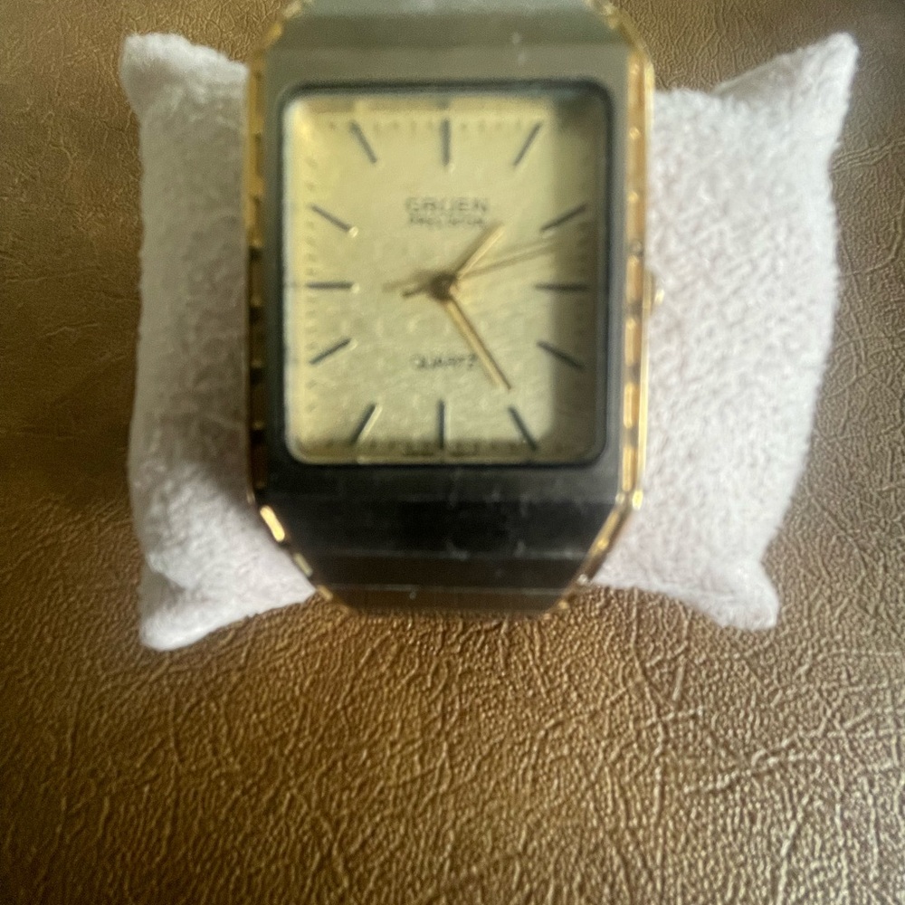 Gold and Silver GRUEN Precision Quartz Watch